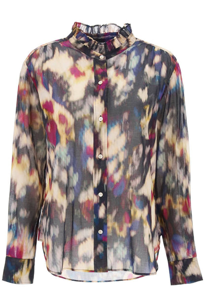 ISABEL MARANT ETOILE gamble shirt with shaded motif