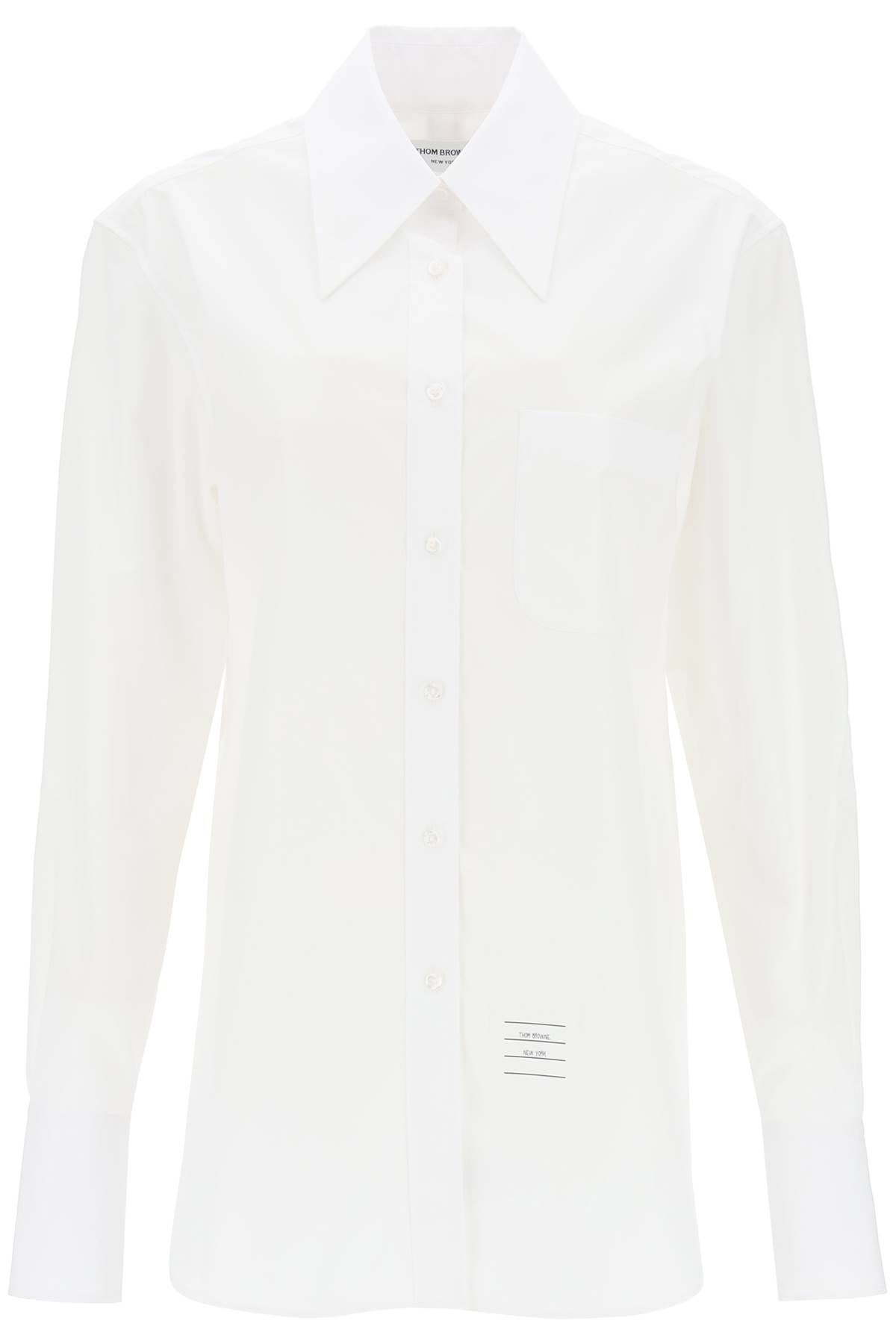 THOM BROWNE easy fit poplin shirt