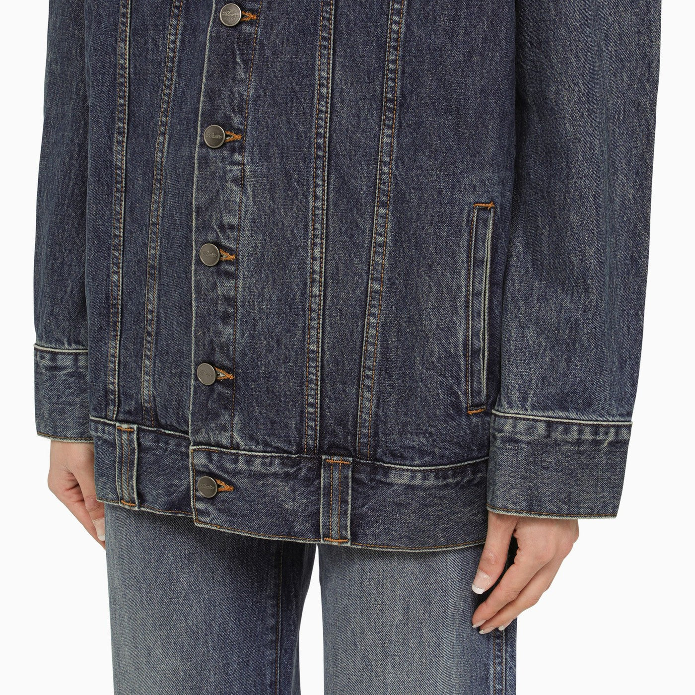 Khaite The Ross Blue Denim Jacket