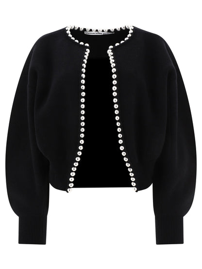 Alexander Wang Cropped Cardigan With Studs