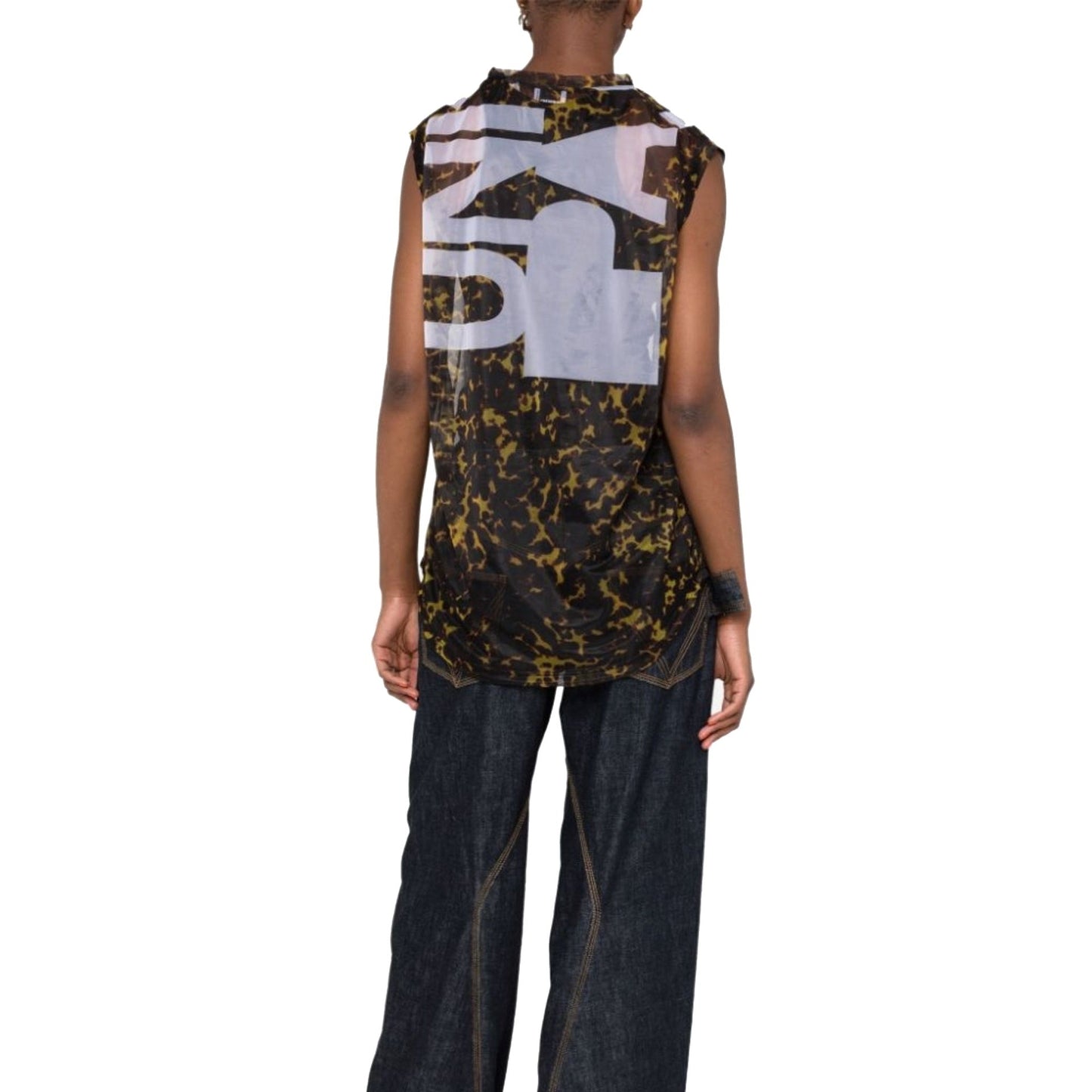 Burberry Printed Sheer Top