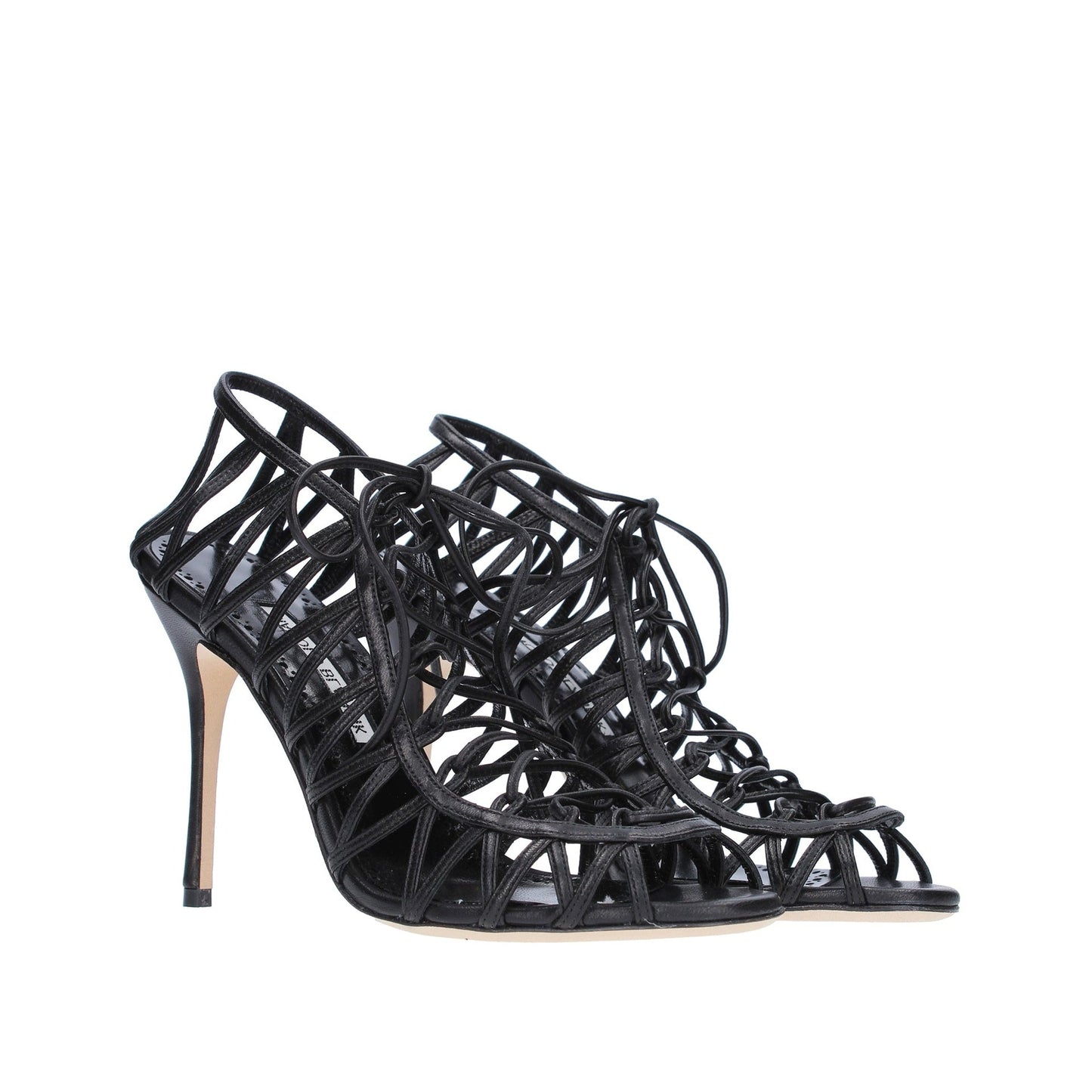 Manolo Blahnik Hamza 105 Leather Sandals