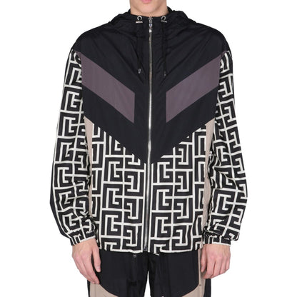 Balmain Nylon Monogram Jacket