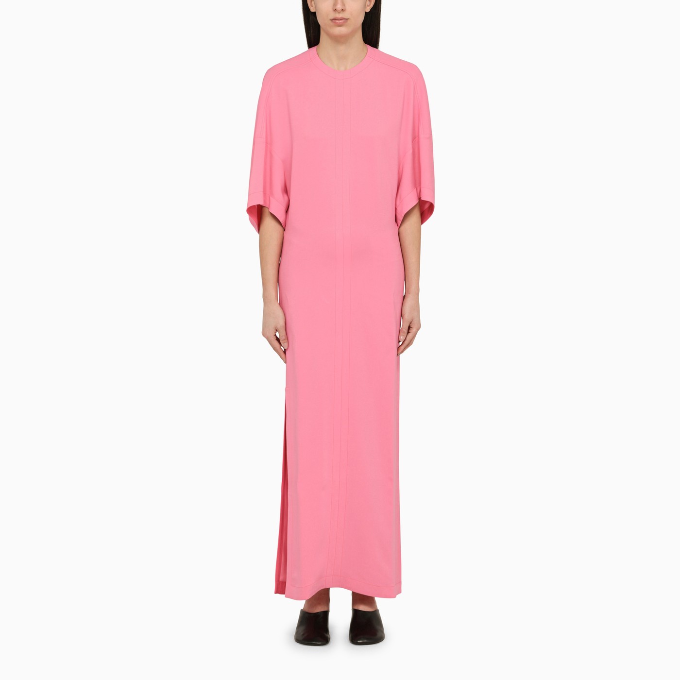 Stella Mc Cartney Pink Viscose Long Dress