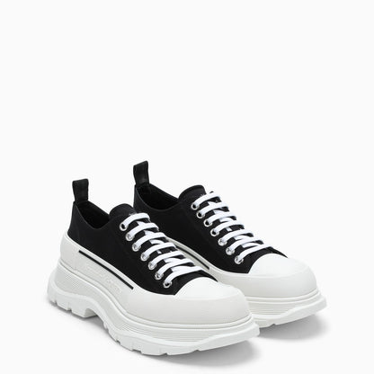 Alexander Mc Queen Black/White Tread Slick Shoes