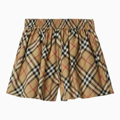 Burberry Vintage Check Beige Cotton Bermuda Shorts.