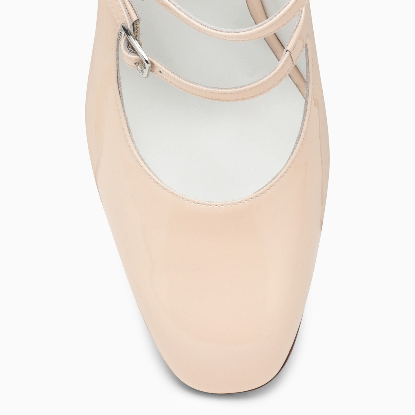 Carel Paris Pale Pink Patent Leather Slingback Mary Janes