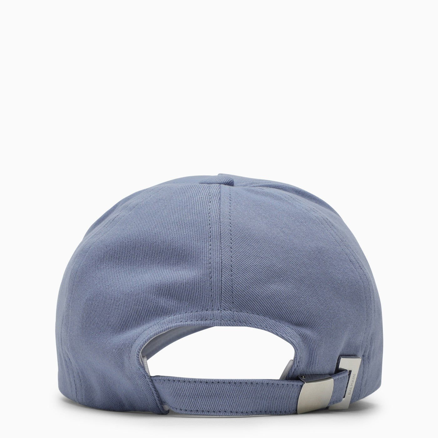 Balmain Light Blue Baseball Cap With Logo