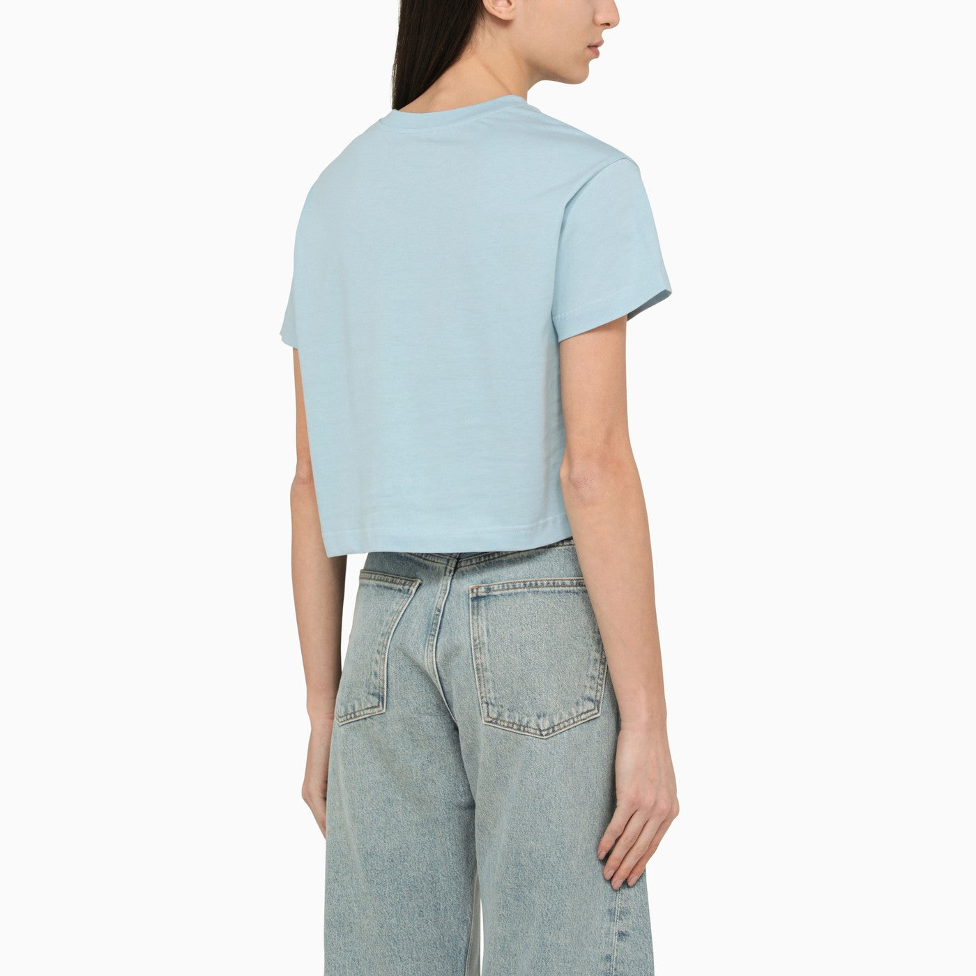 A.P.C. Light Blue T Shirt In Organic Cotton