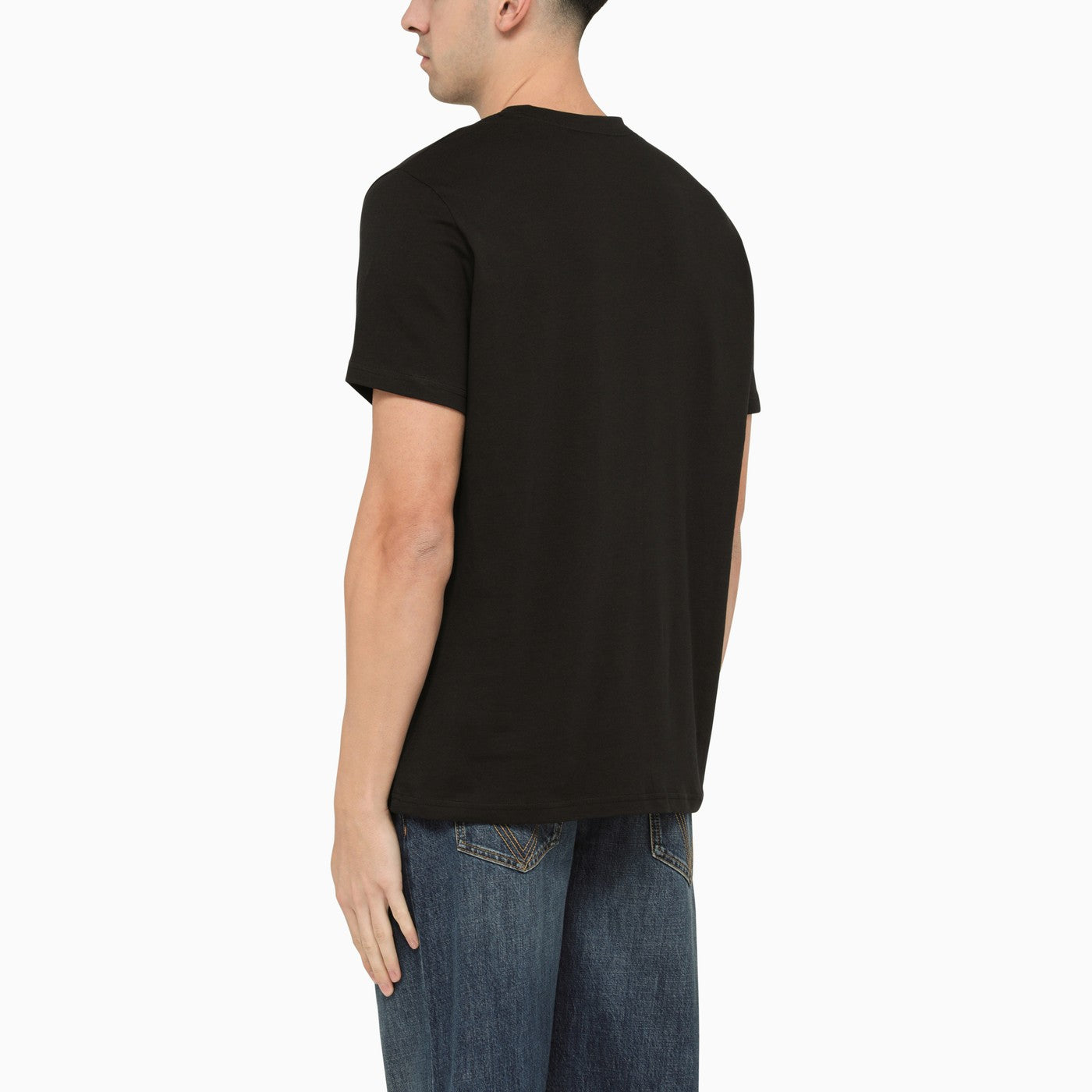 A.P.C. Black T Shirt With Contrasting Logo Lettering