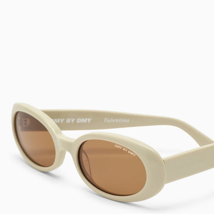 Dmy By Dmy Ivory Coloured Valentina Pvc Sunglasses