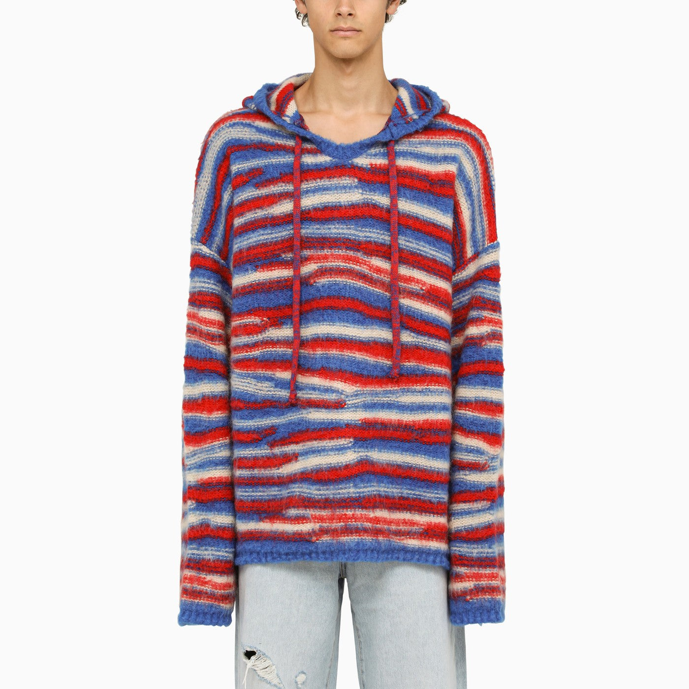 Erl Multicolour Knitted Hoodie