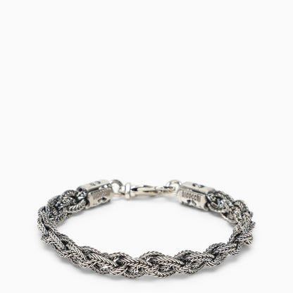 Emanuele Bicocchi Celtic Plait Bracelet In Sterling Silver