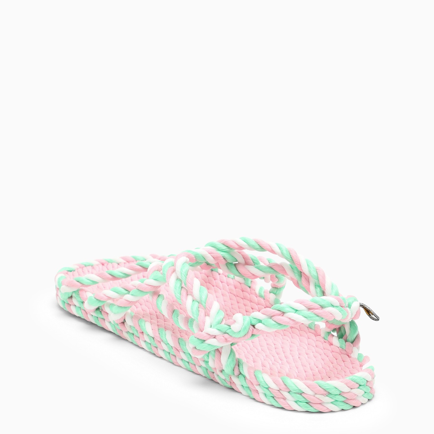 Nomadic State Of Mind Pink/Green/White Jc Rope Sandals