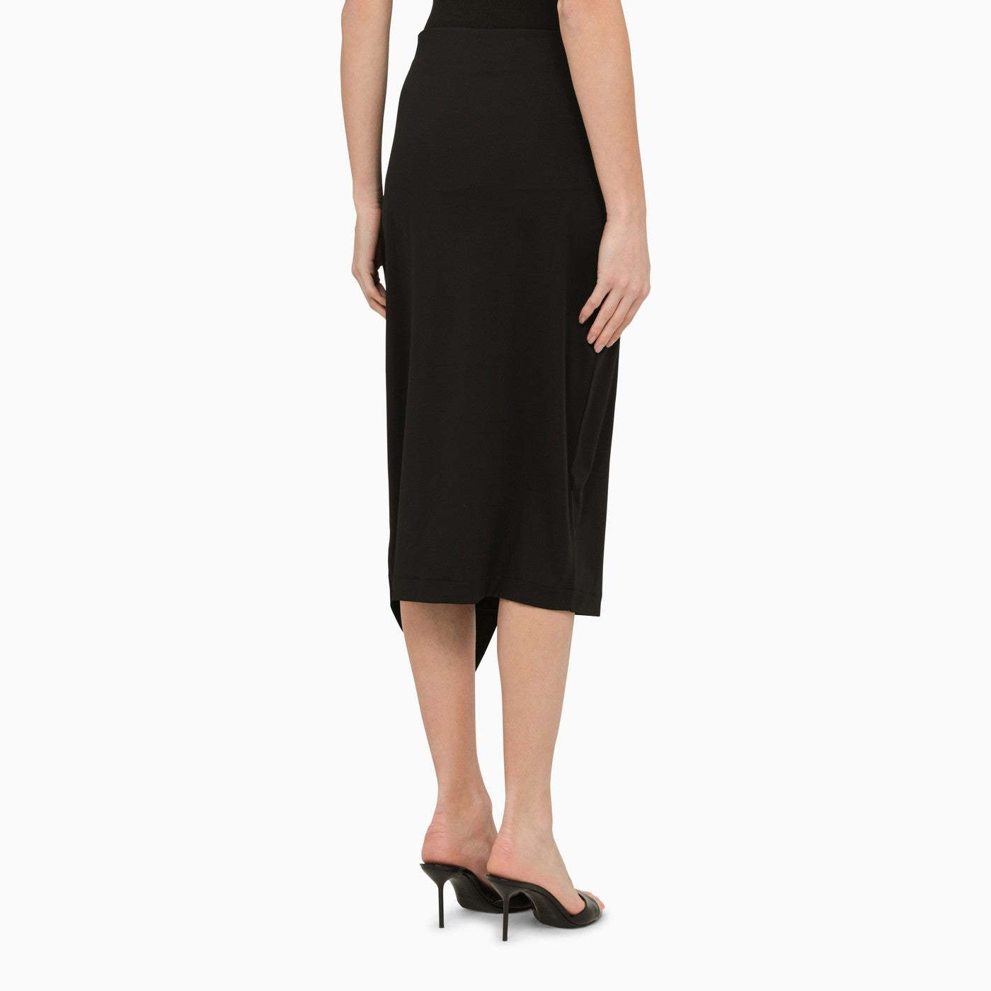 Calvin Klein Black Midi Wrap Skirt