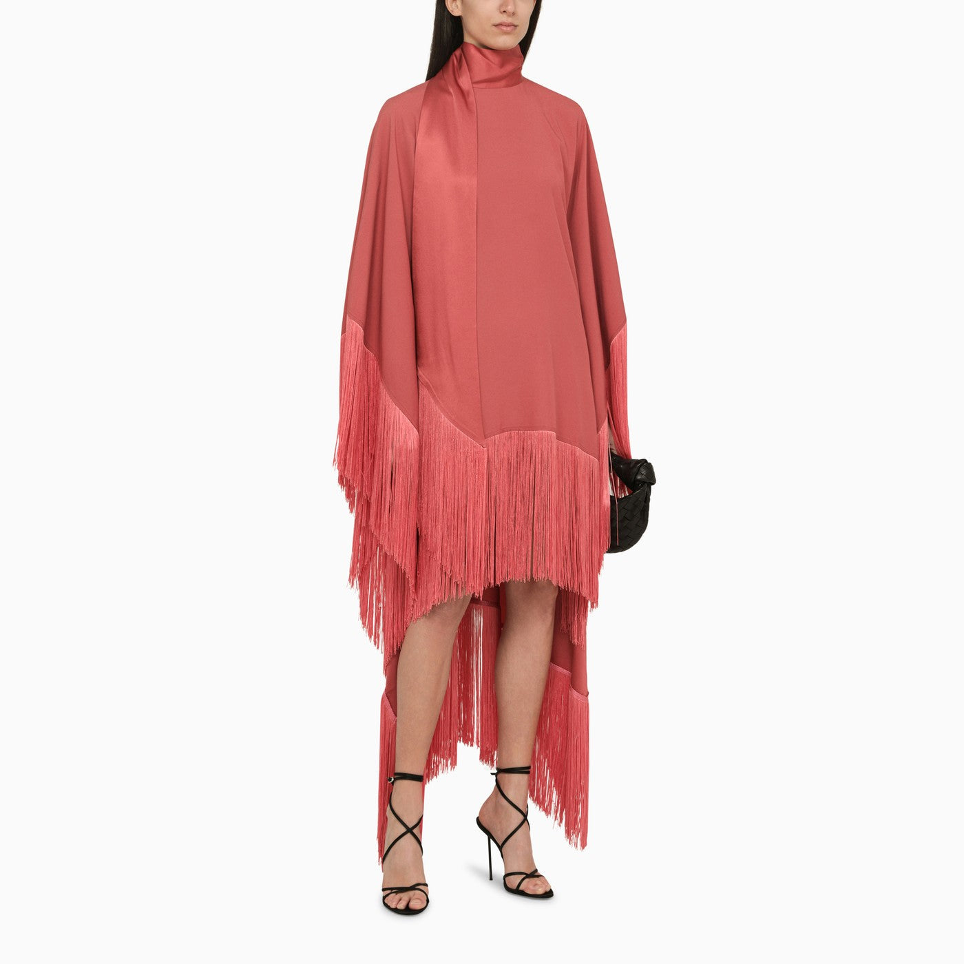 Taller Marmo Mrs. Ross Dress With Fringes Peony Coloured