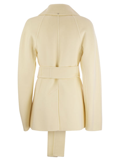 Sportmax Umano Short Cashmere Blend Dressing Gown Coat