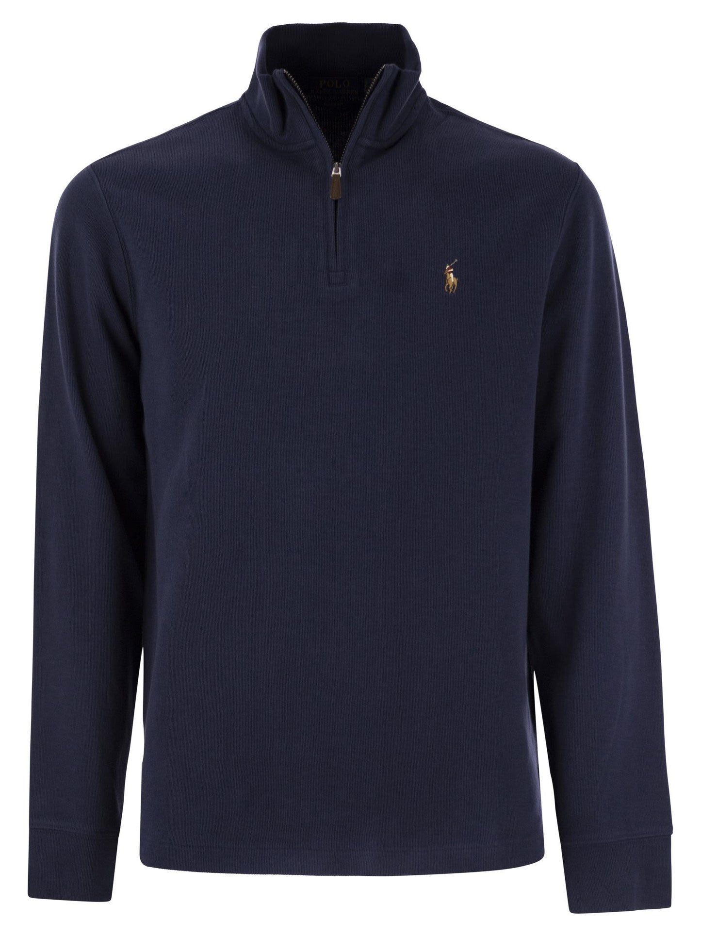 Polo Ralph Lauren Ribbed Pullover With Zip