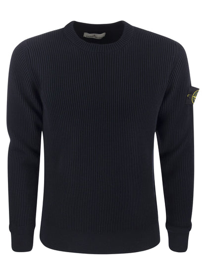 Stone Island Ribbed Wool Sweater