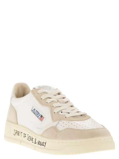 Autry Medalist Low Leather And Suede Sneakers