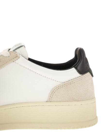 Autry Medalist Low Leather And Suede Sneakers