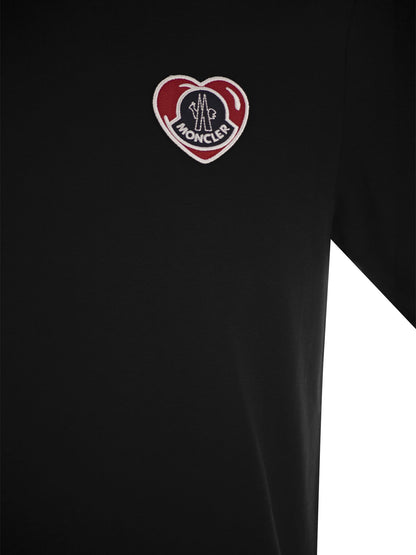 Moncler Heart Logo T Shirt