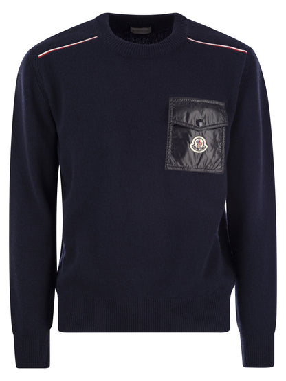 Moncler Wool Jumper With Pocket