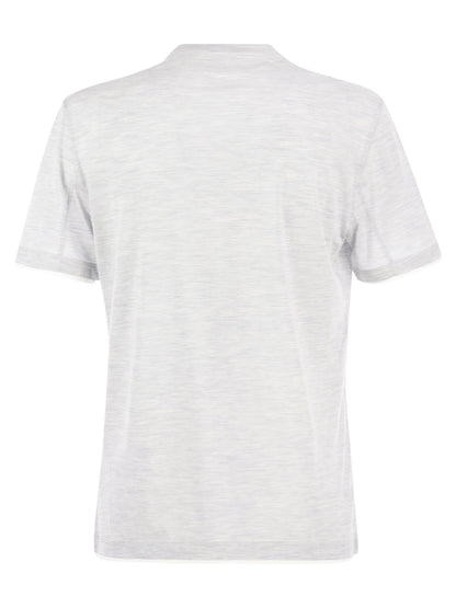 Brunello Cucinelli Slim Fit Crew Neck T Shirt In Lightweight Cotton Jersey