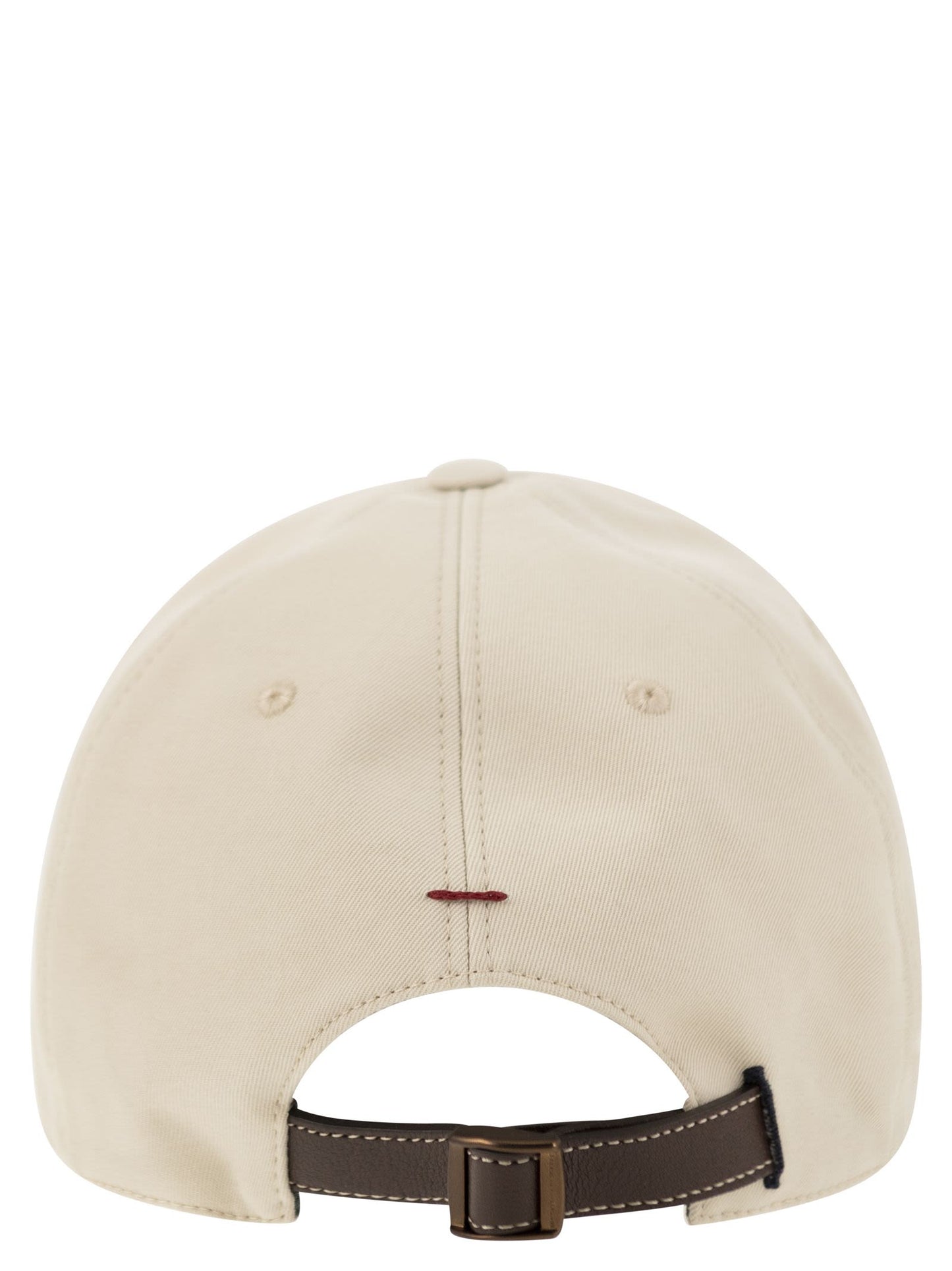 Brunello Cucinelli Cotton Canvas Baseball Cap With Embroidery