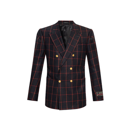 Gucci Wool Checked Blazer